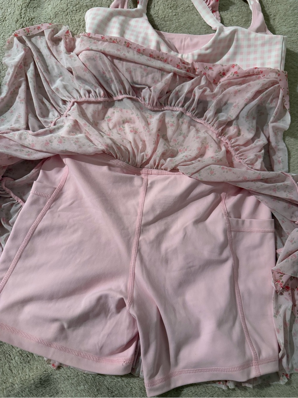 Blogilates X Target Ballerina skort and ruffle sports bra set XS - Picture 4 of 5